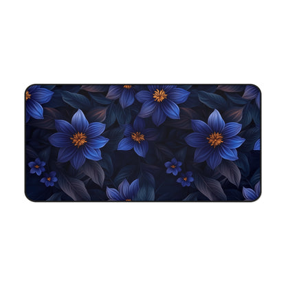 Blue Floral Heaven Desk Pad