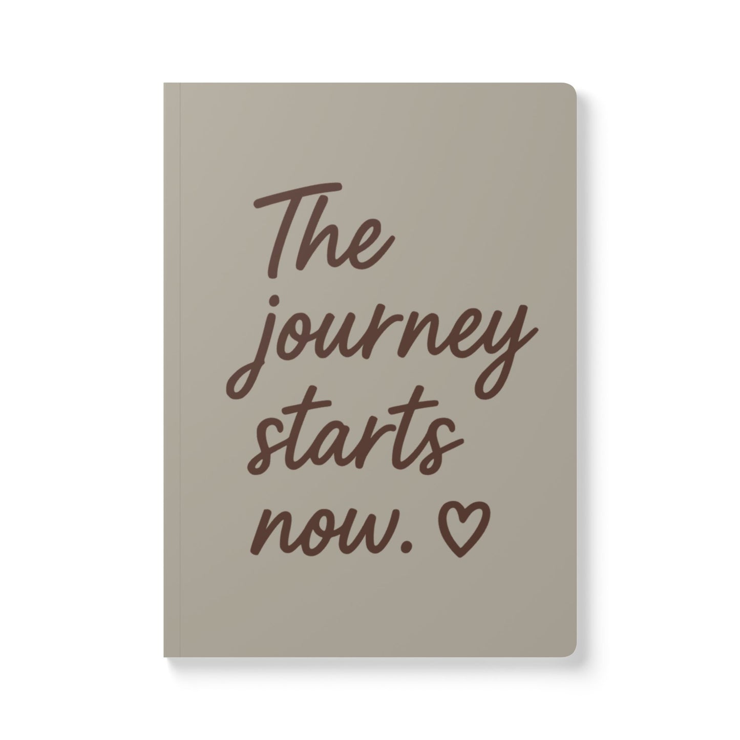 Warm Stone The Journey Starts Now A5 Lined Journal