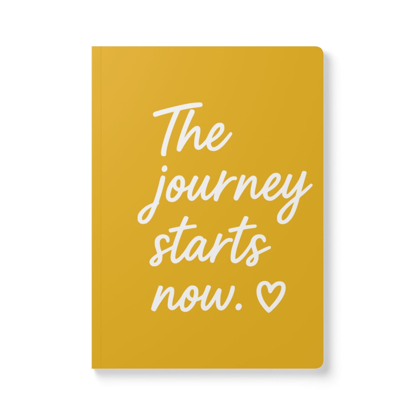 Honey Yellow The Journey Starts Now A5 Lined Journal