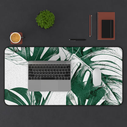 Monstera Leaf Green Desk Pad