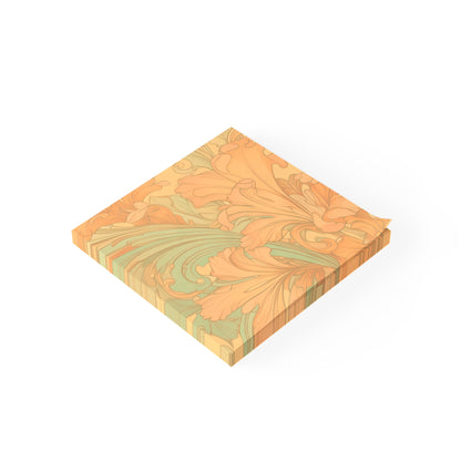 Coral Flourish Sticky Notes Floral Post It Notes (7 Sizes)