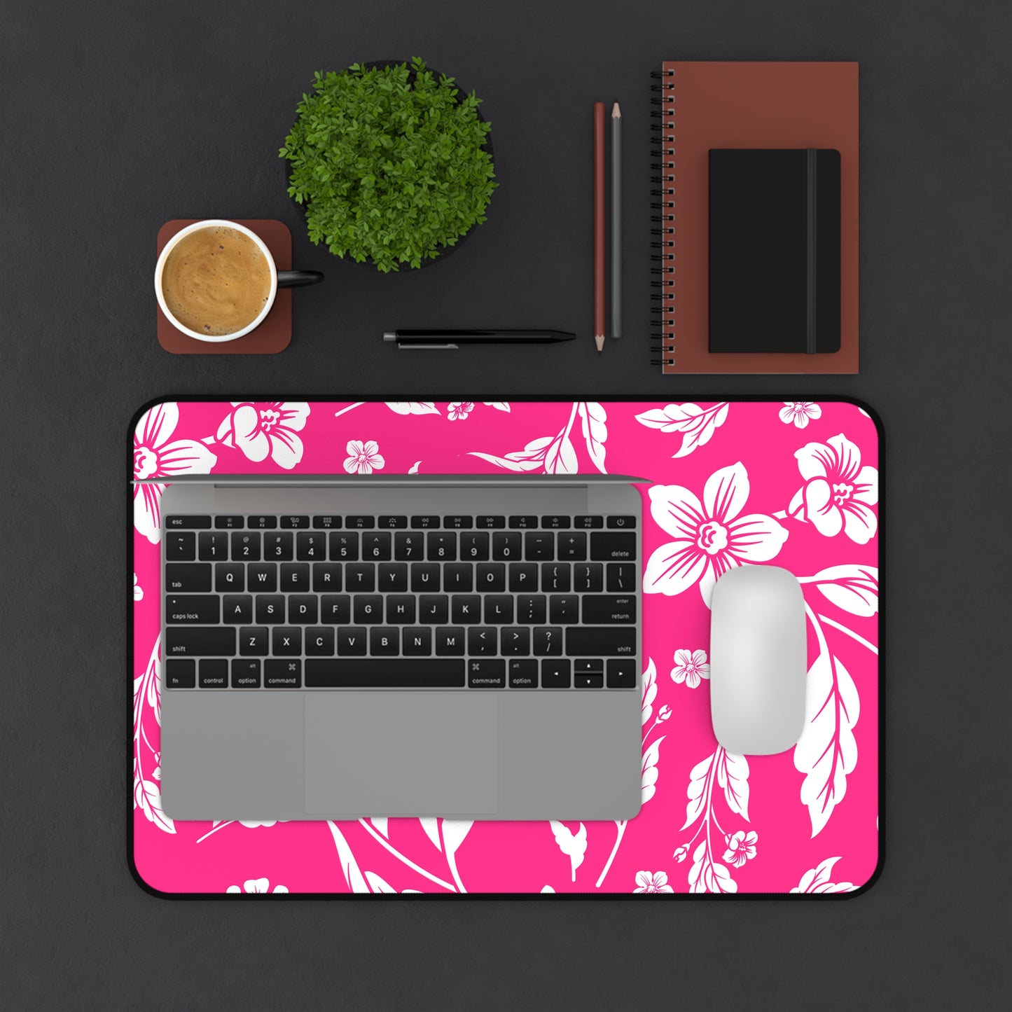 Pink Floral Desk Pad (12x18, 12x22 or 16x32)