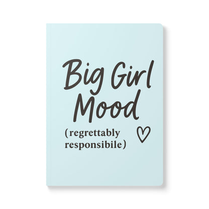 Ocean Blue Big Girl Mood A5 Lined Journal