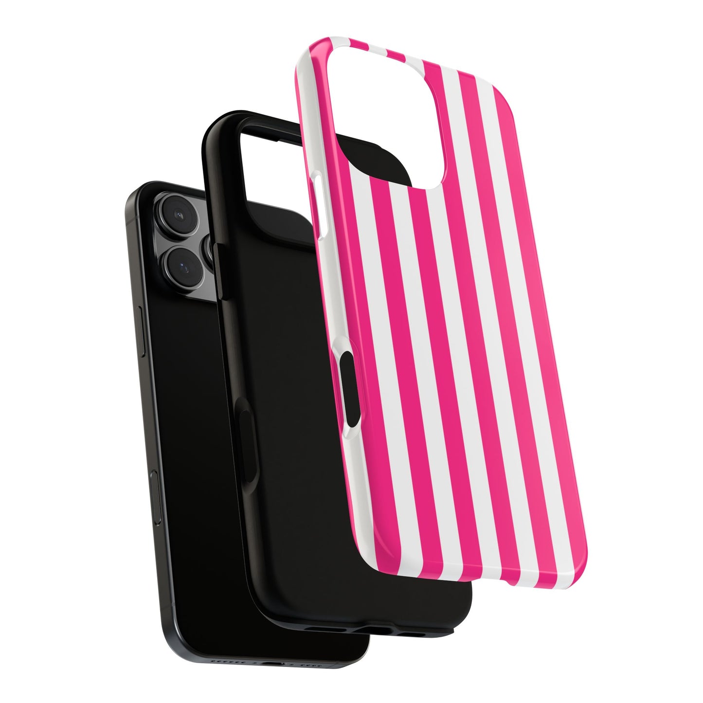 Pink Stripe Tough Phone Case for iphone or Samsung