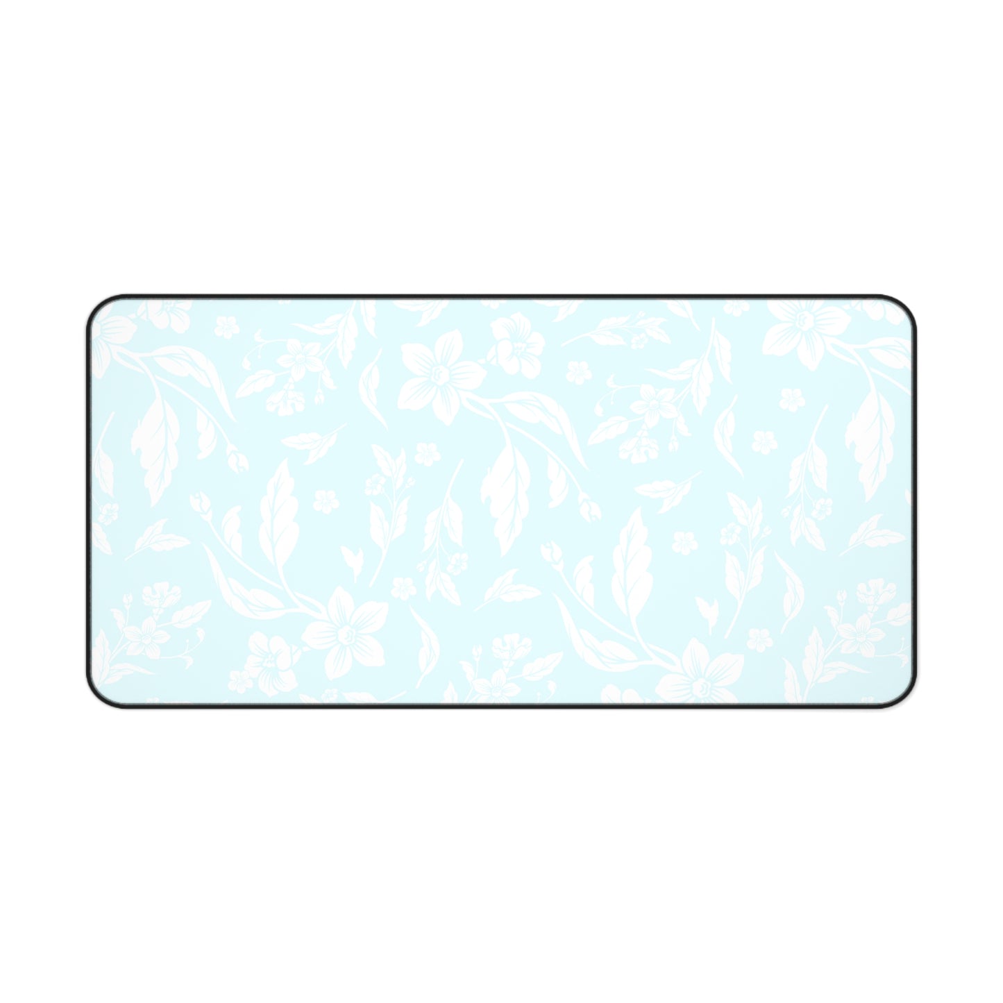 Ocean Blue Floral Desk Pad (12x18, 12x22 or 16x32)