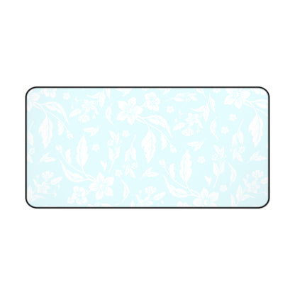 Ocean Blue Floral Desk Pad (12x18, 12x22 or 16x32)