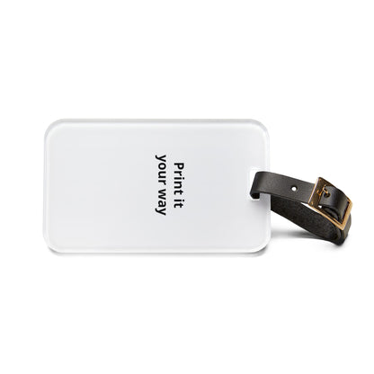 Custom Photo Luggage Tag Acrylic Luggage Tag with Leather Strap