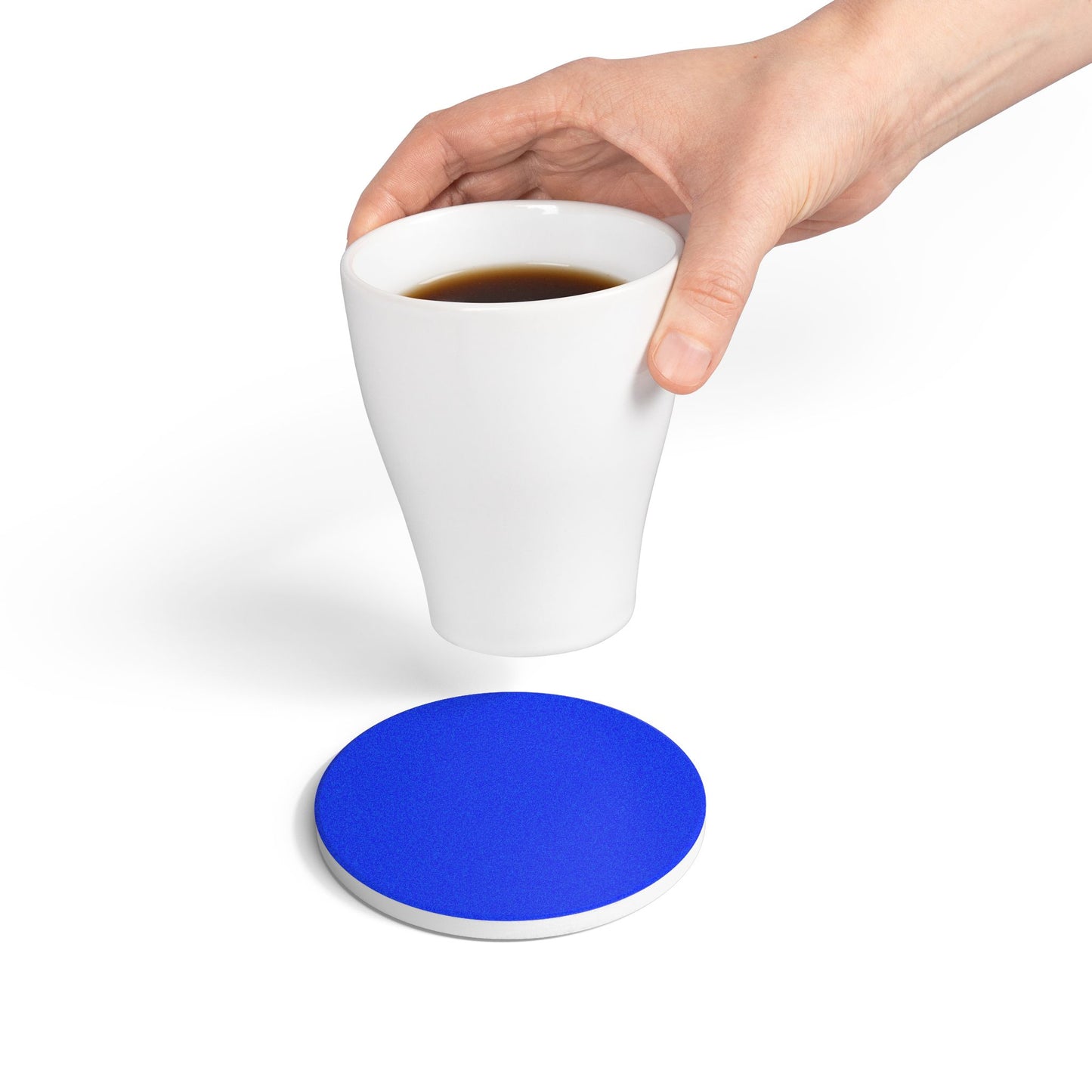 Periwinkle Ceramic Coaster Round or Square | Coordinated Collection