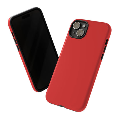 True Red Tough Cell Phone Case Matte or Glossy Protective Case iPhone Samsung
