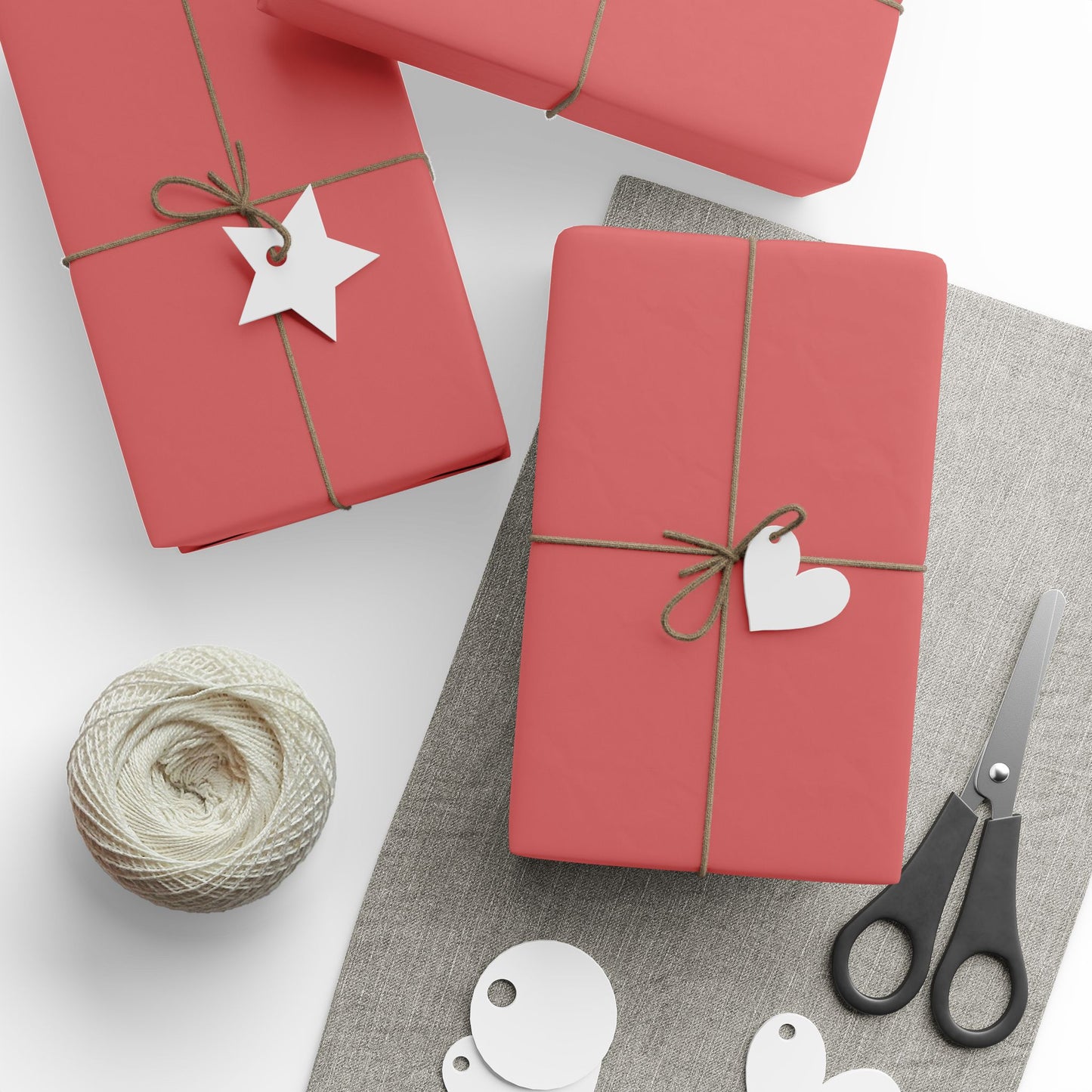 Red Autumns Wrapping Paper Matte or Glossy Gift Wrap 3 Sizes Fine Art Paper