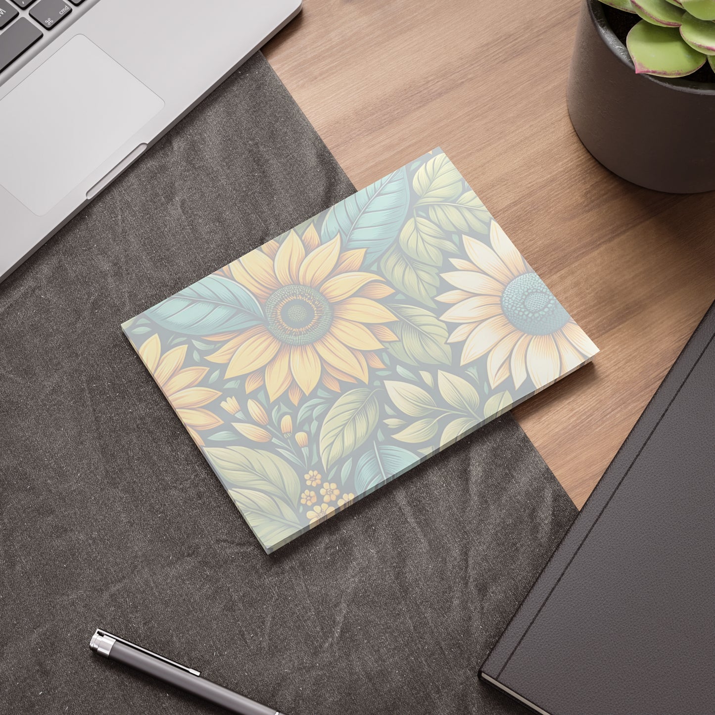 Sunflower Grove Sticky Notes Sunflower Post It Notes Botanical Notes (7 Sizes)