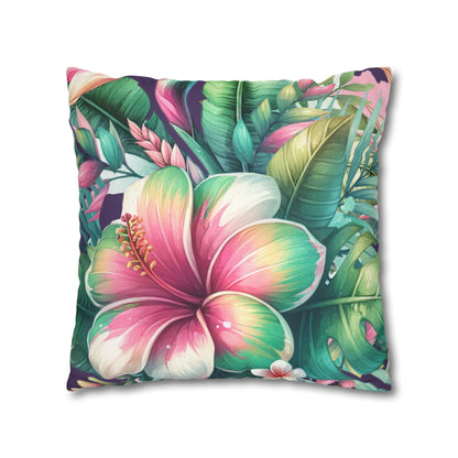 Paradise in Full Bloom Canvas Pillow Cover 20x20