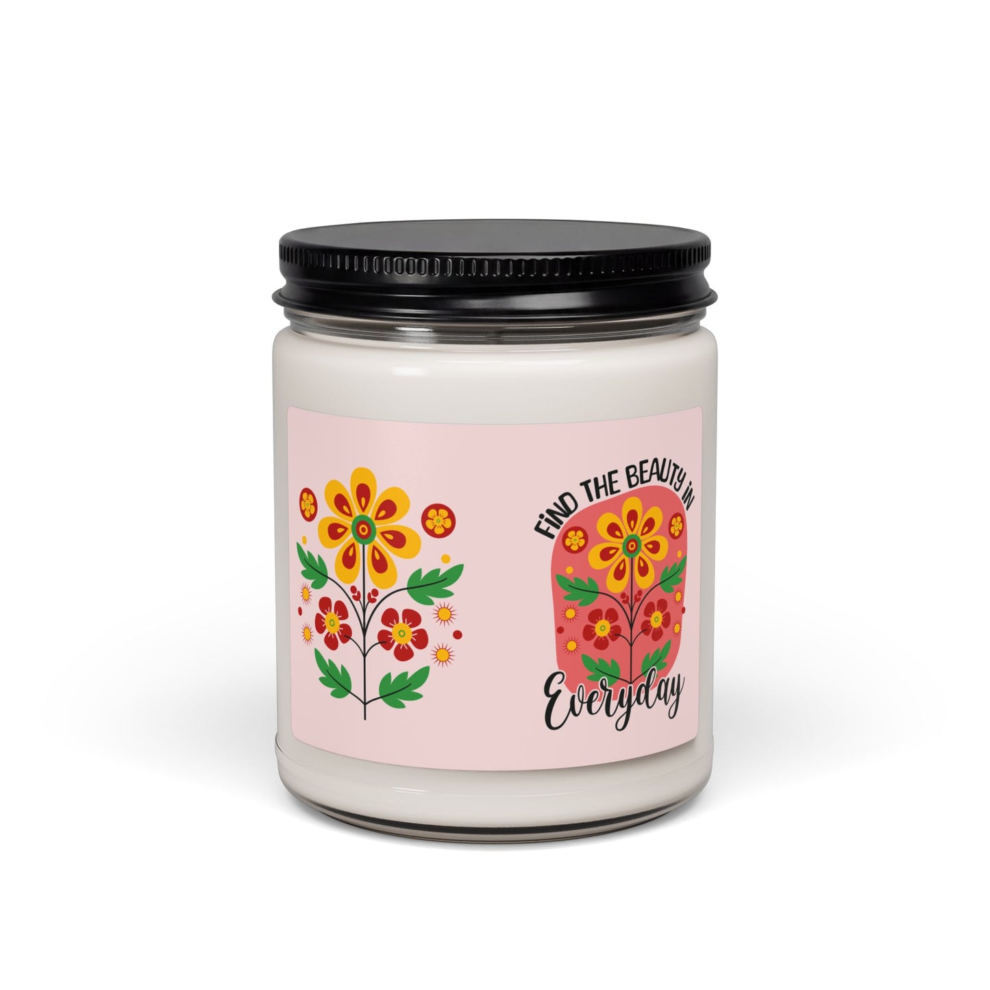 Find the Beauty 9 oz Candle Inspirational Floral Soy Candle