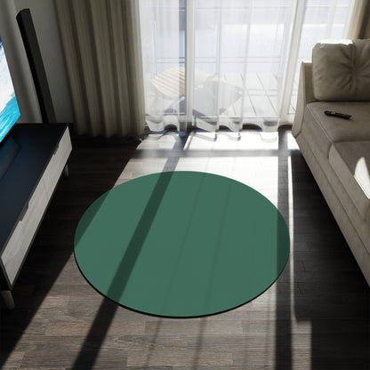 Leaf Green Coordinated Round Rug 60 Inch Floor Rug Minimal Home Decor Living Room Rug