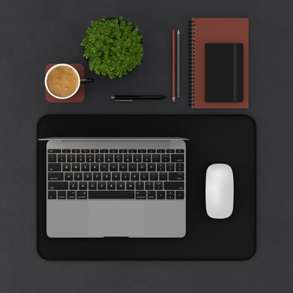 Black Desk Mat Color Coordinated Collection (12x18, 12x22, 16x32)