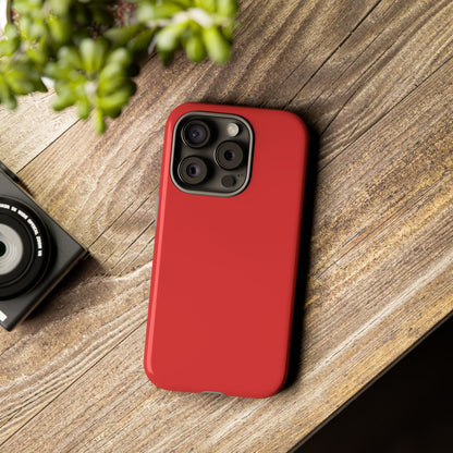 True Red Tough Cell Phone Case Matte or Glossy Protective Case iPhone Samsung
