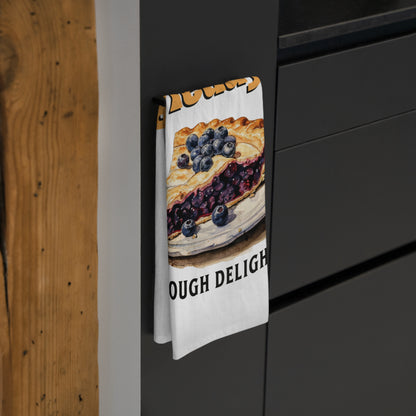 Pie Days Dough Delight Tea Towel Funny Kitchen Towel Pie Dessert Cotton Dish Towel