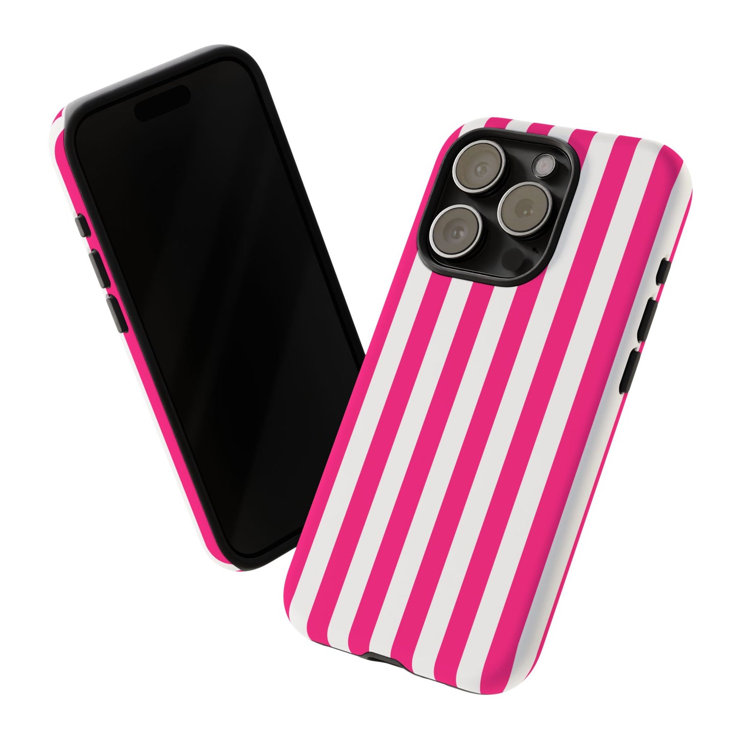 Pink Stripe Tough Phone Case for iphone or Samsung