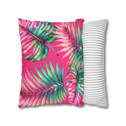 Tropical Vibes Canvas Pillow Cover 20x20