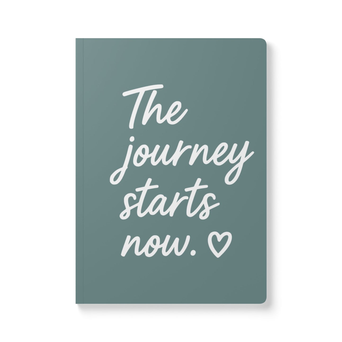 Dusty Blue The Journey Starts Now A5 Lined Journal