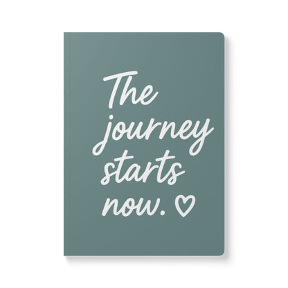 Dusty Blue The Journey Starts Now A5 Lined Journal