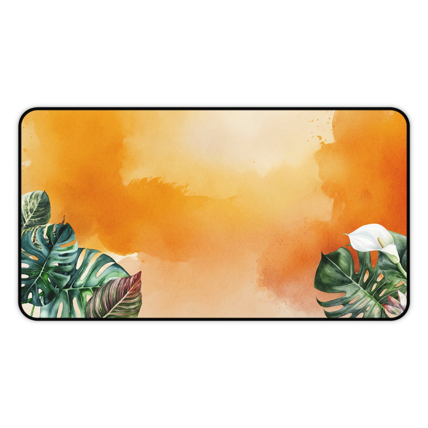 Sunset Botanical Desk Pad Tropical Botanical Desk Mat (12x18, 12x22, 16x32)