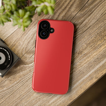 True Red Tough Cell Phone Case Matte or Glossy Protective Case iPhone Samsung