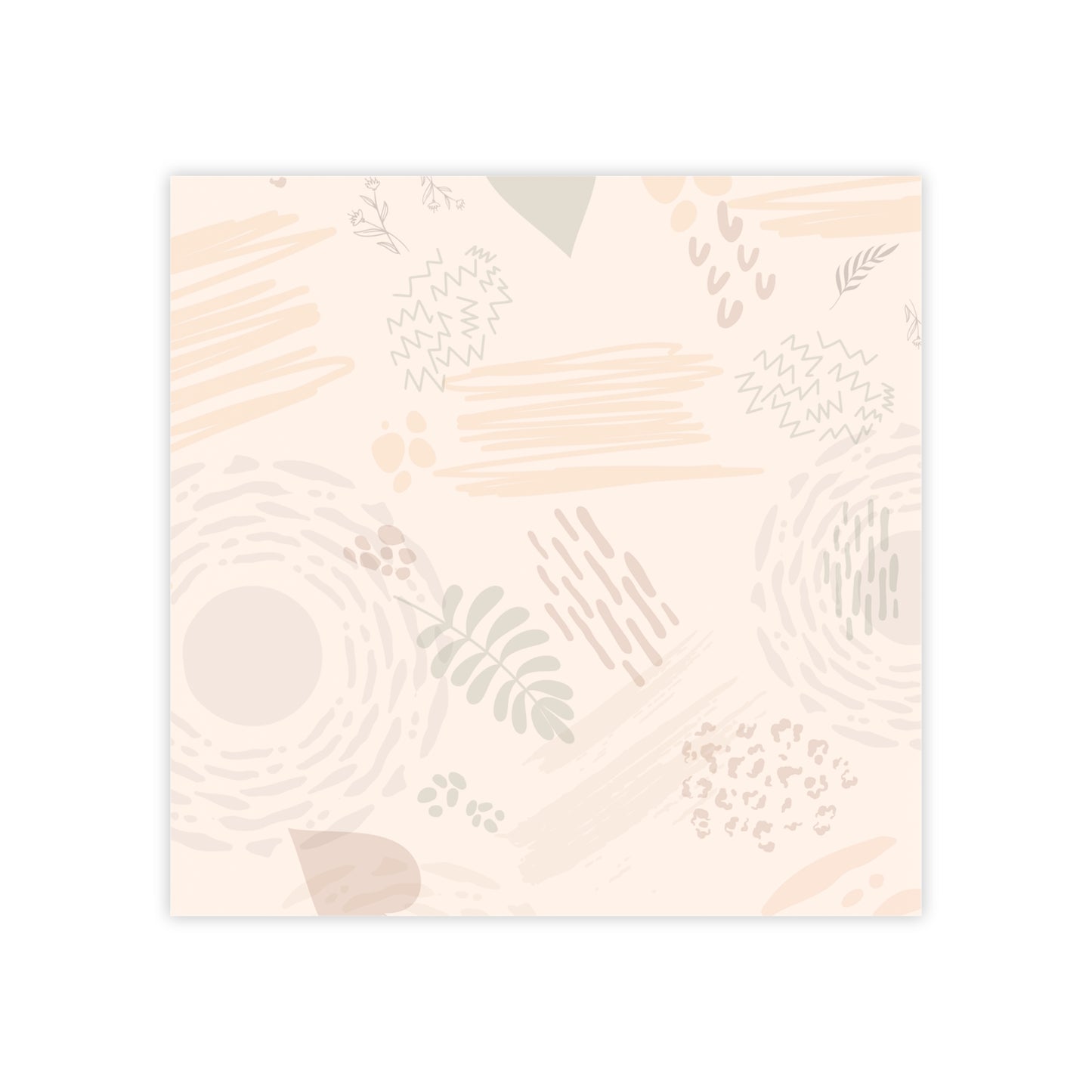 Neutral Flow Sticky Notes Abstract Neutral Post It Notes (7 Sizes)