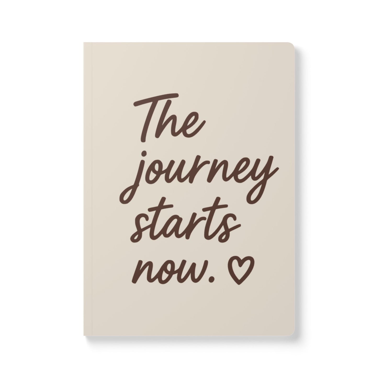 Latte Cream The Journey Starts Now A5 Lined Journal