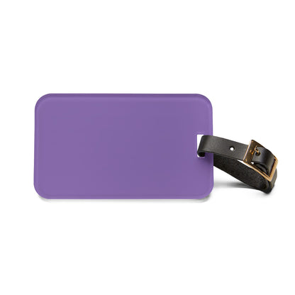 Purple Luggage Tag Acrylic Travel Tag