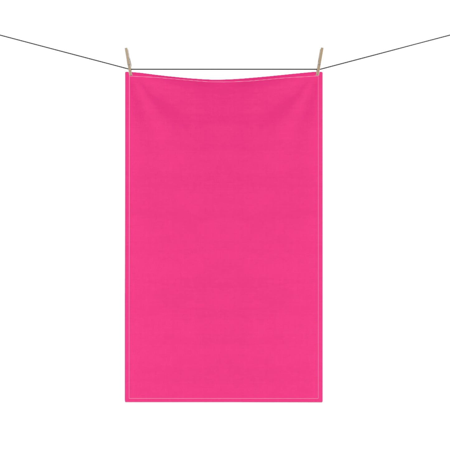 Pink Cotton Twill Tea Towel 18 x 30