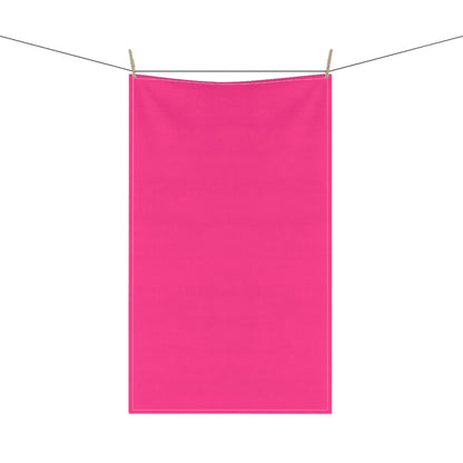 Pink Cotton Twill Tea Towel 18 x 30