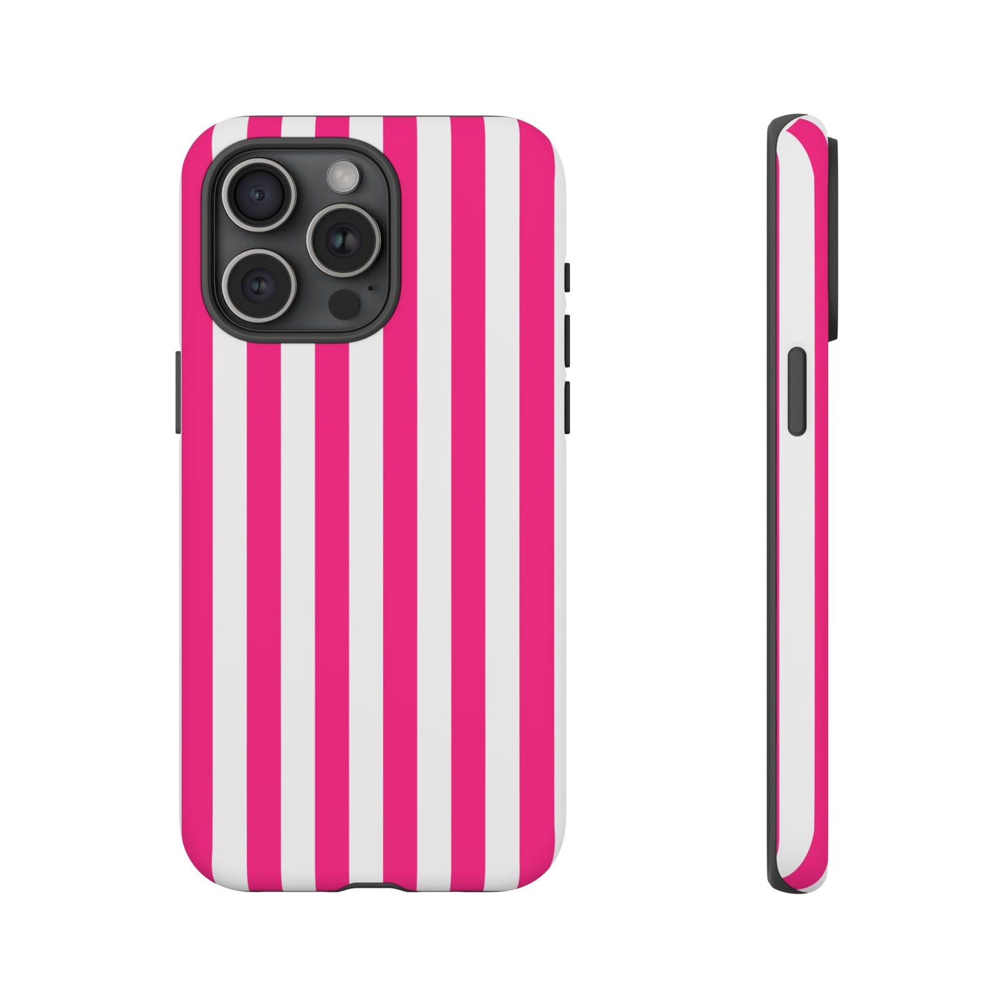 Pink Stripe Tough Phone Case for iphone or Samsung