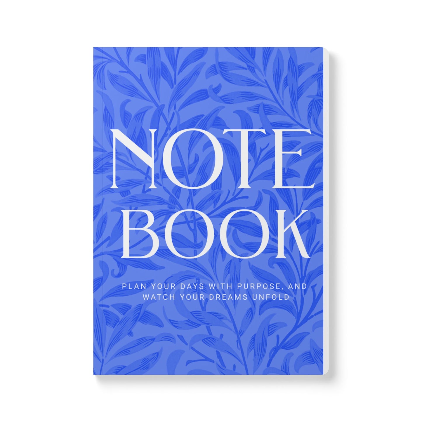 Periwinkle Leaves A5 Lined Journal Minimal Botanical Notebook | Coordinated Collection