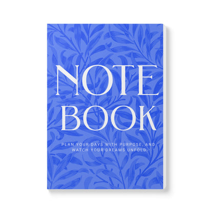 Periwinkle Leaves A5 Lined Journal Minimal Botanical Notebook | Coordinated Collection