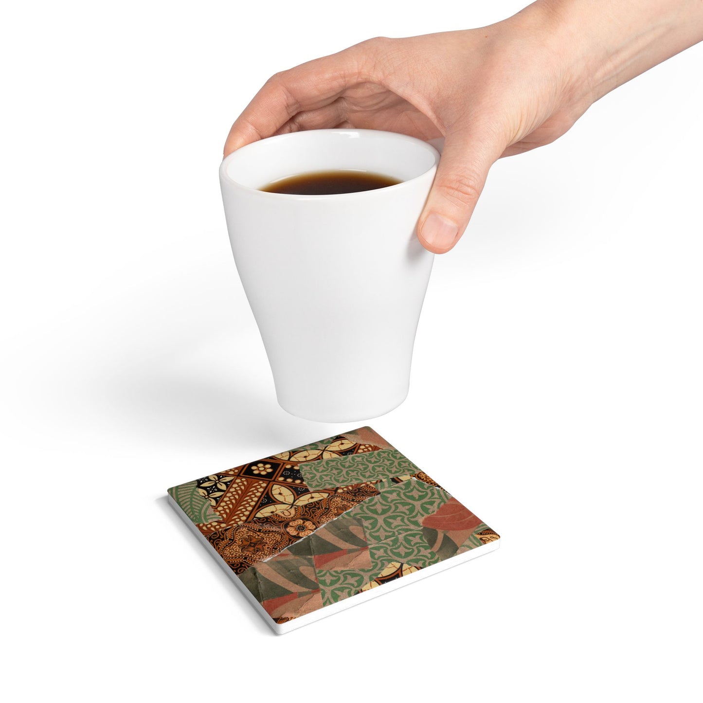 Mosaic Ceramic Coaster Artisan Drink Coaster