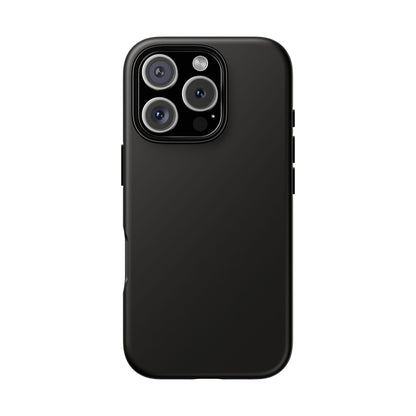 Black Tough Cell Phone Case Matte or Glossy Protective Case iPhone Samsung