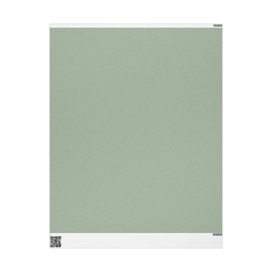 Sage Wrapping Paper Matte or Glossy Gift Wrap 3 Sizes Fine Art Paper