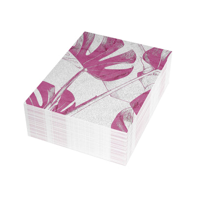 Monstera Leaf Lilac Wine Postcards