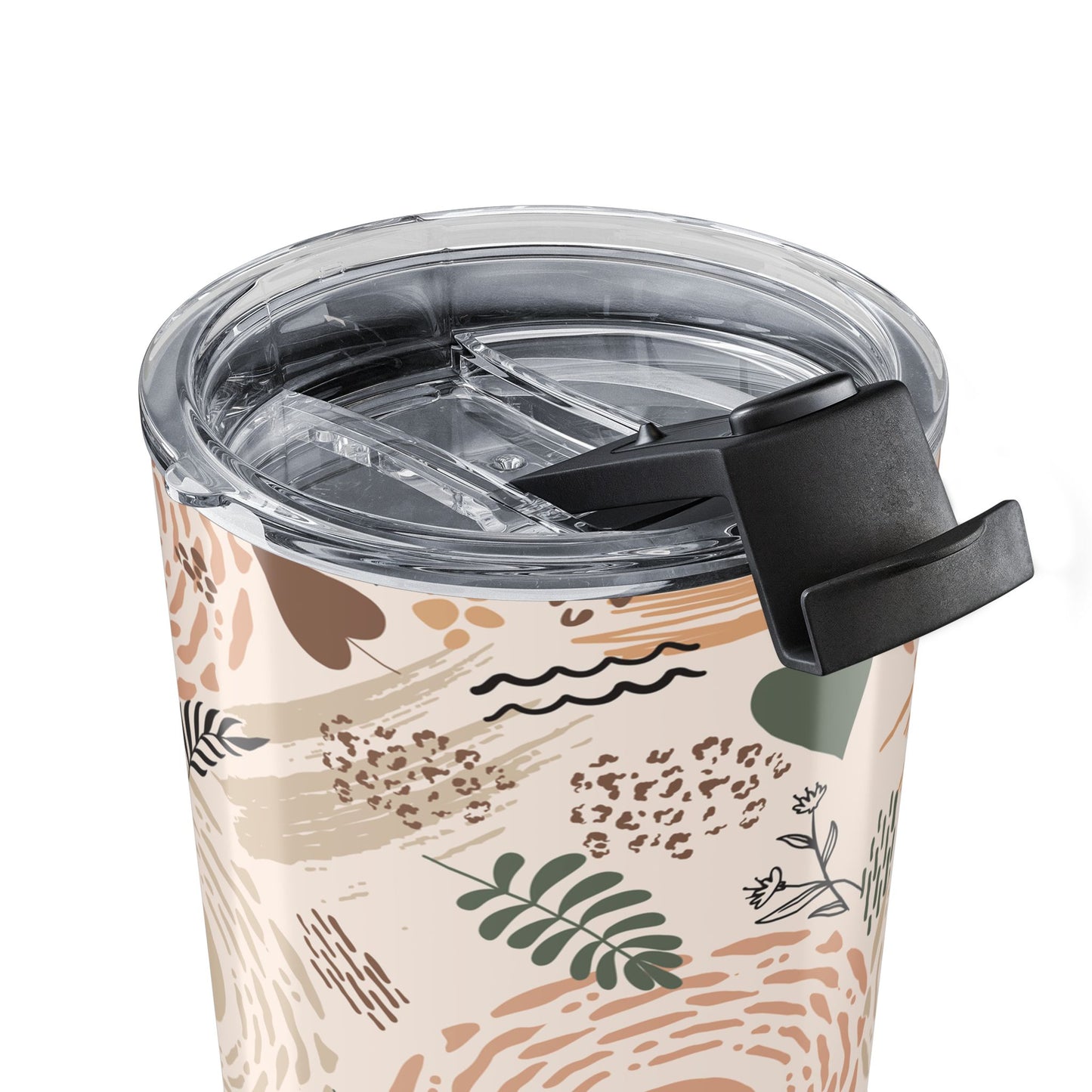 Neutral Flow Tumbler Abstract Botanical 20oz Tumbler Insulated Travel Mug