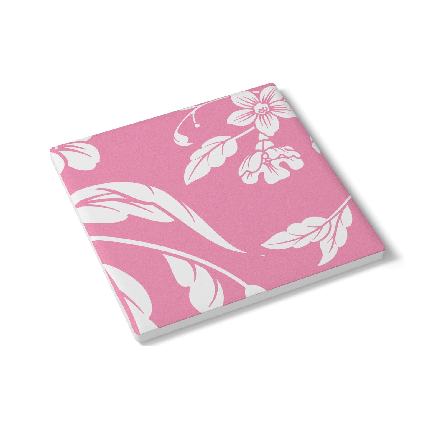Light Pink Floral Ceramic Coaster Coordinated Collection