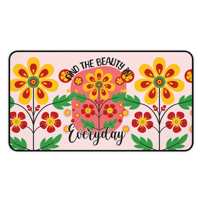 Find The Beauty Everyday Desk Mat Extended Mouse Pad (12x18, 12x22, 16x32)