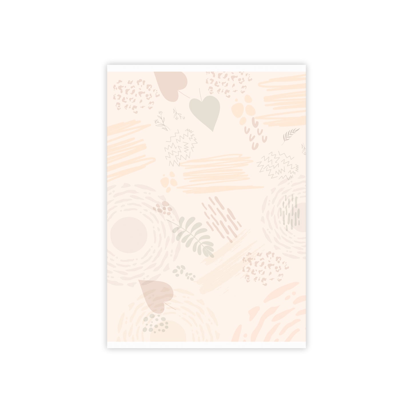 Neutral Flow Sticky Notes Abstract Neutral Post It Notes (7 Sizes)