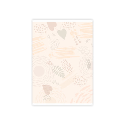 Neutral Flow Sticky Notes Abstract Neutral Post It Notes (7 Sizes)