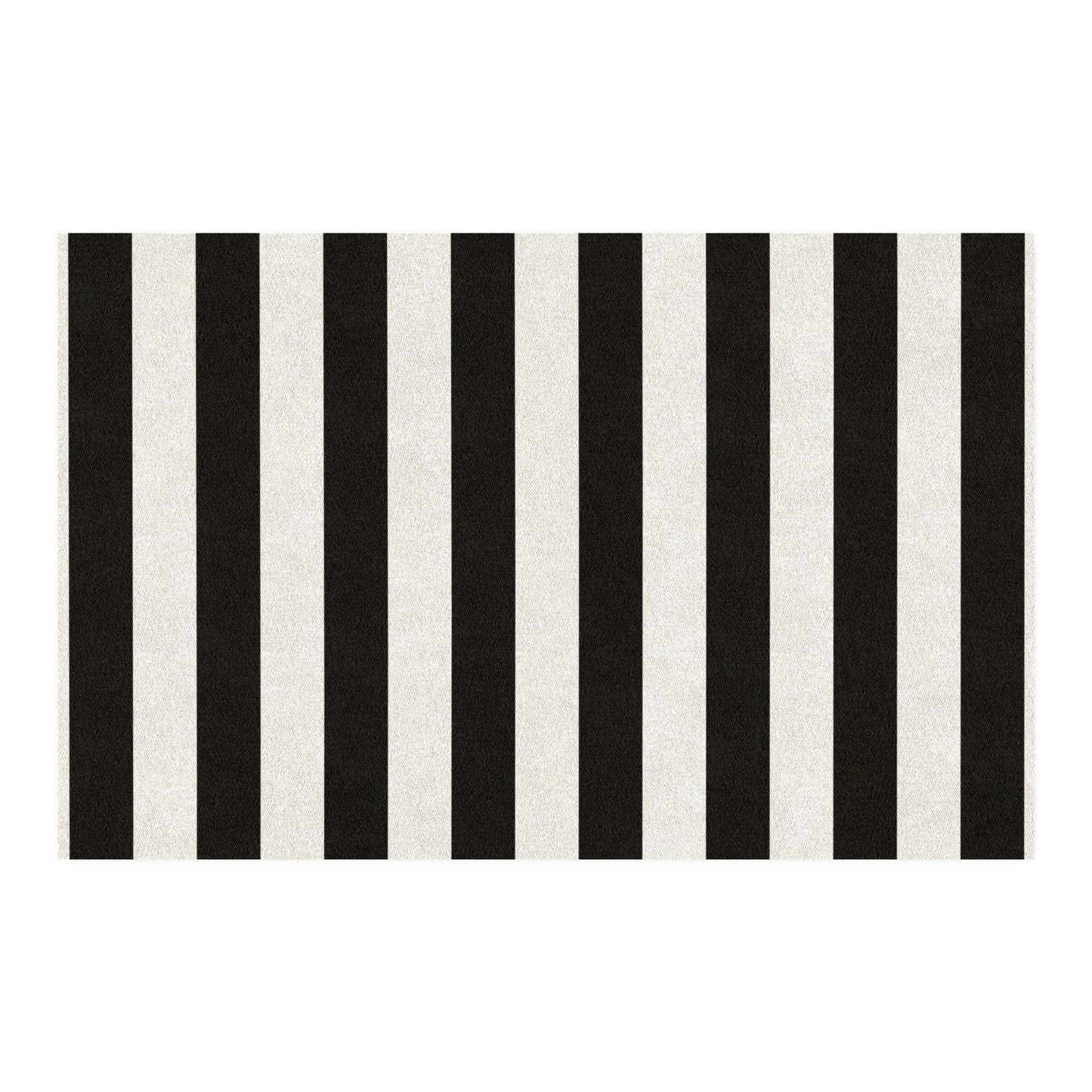Black Stripe Area Rug 36 x 55