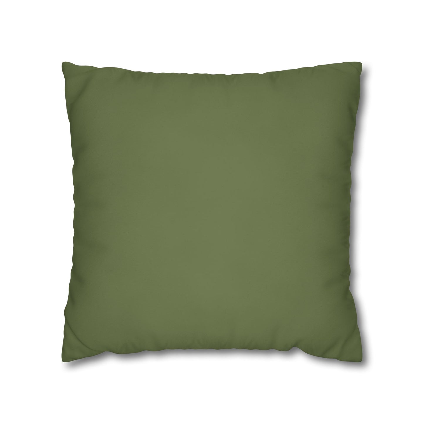 Olive Canvas Pillow Cover 20x20