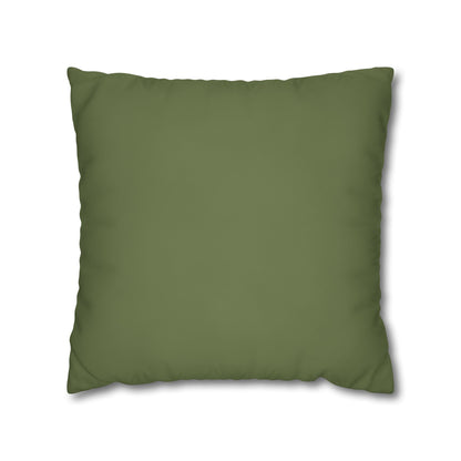 Olive Canvas Pillow Cover 20x20
