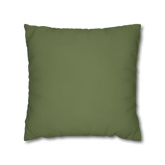 Olive Canvas Pillow Cover 20x20