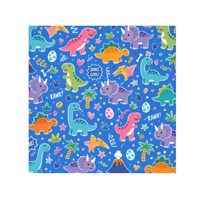 Blue Dino Face Towel