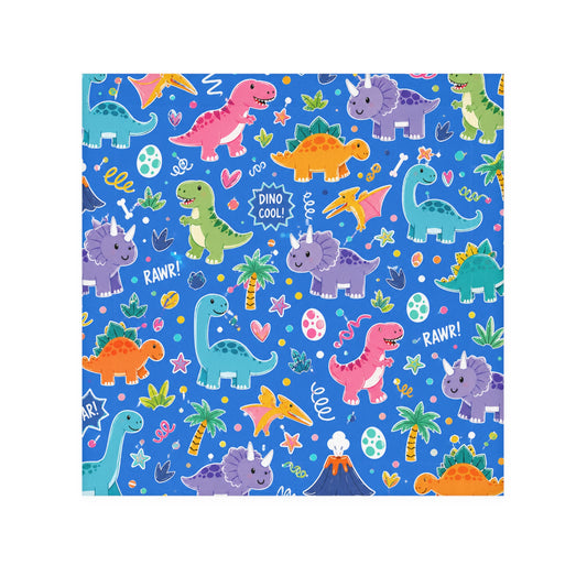 Blue Dino Face Towel